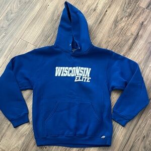 Russell Athletic Blue and Gray Hoodie